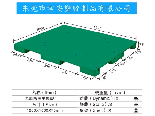 九腳防潮平板68